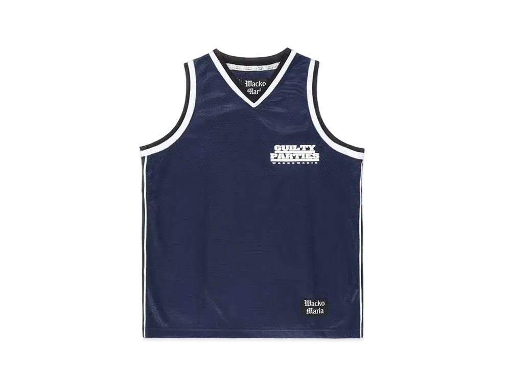 WACKO MARIA Basketball Jersey "Navy"