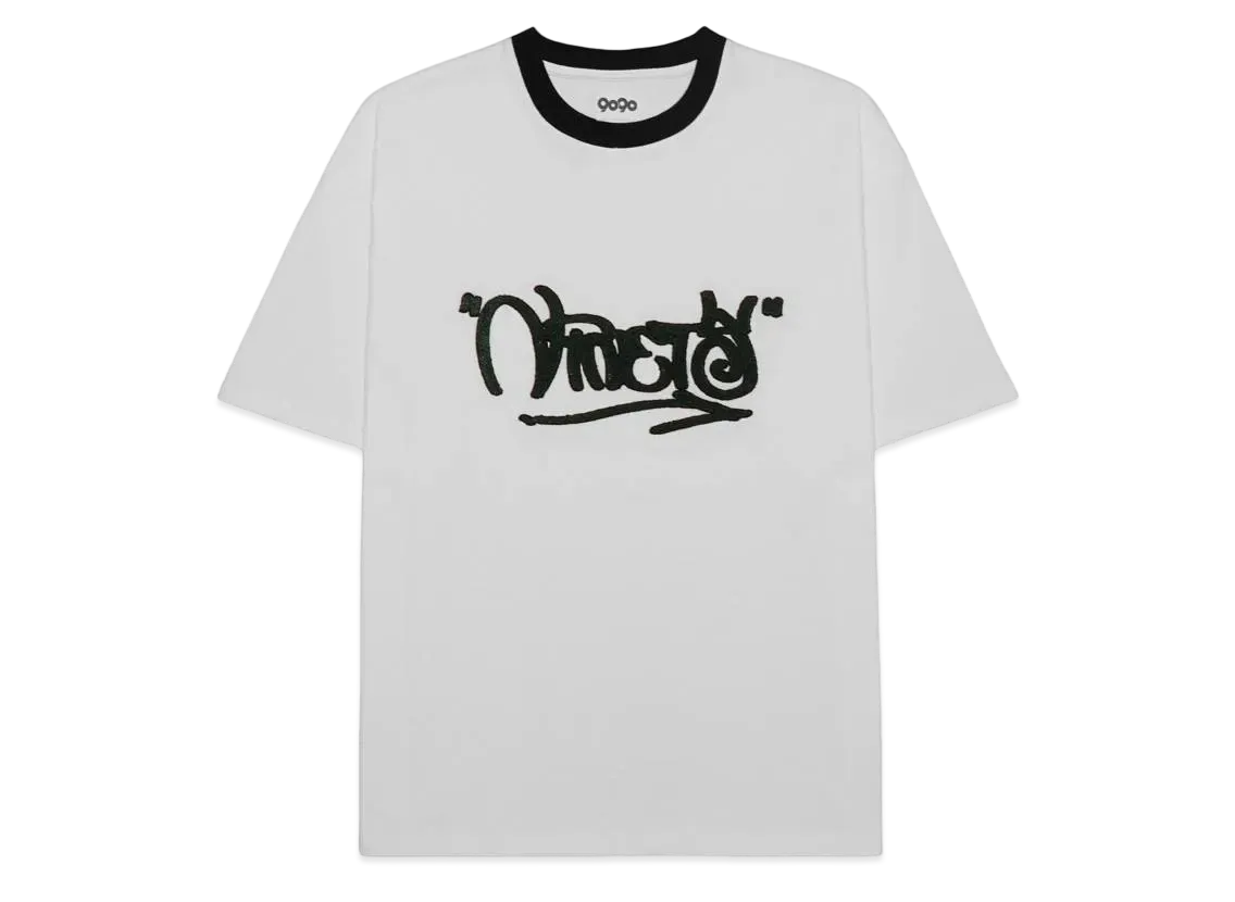9090 Tagging Logo Tee "White"
