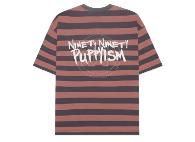 9090 PUPPYISM Stripe Tee "Pink x Navy"