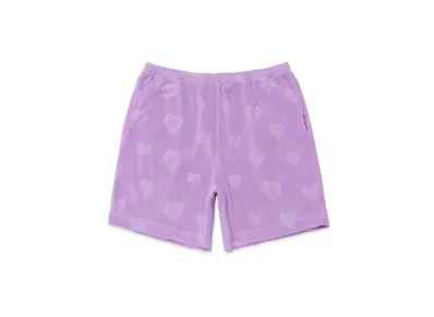 HUMAN MADE Heart Pile Shorts "Purple"