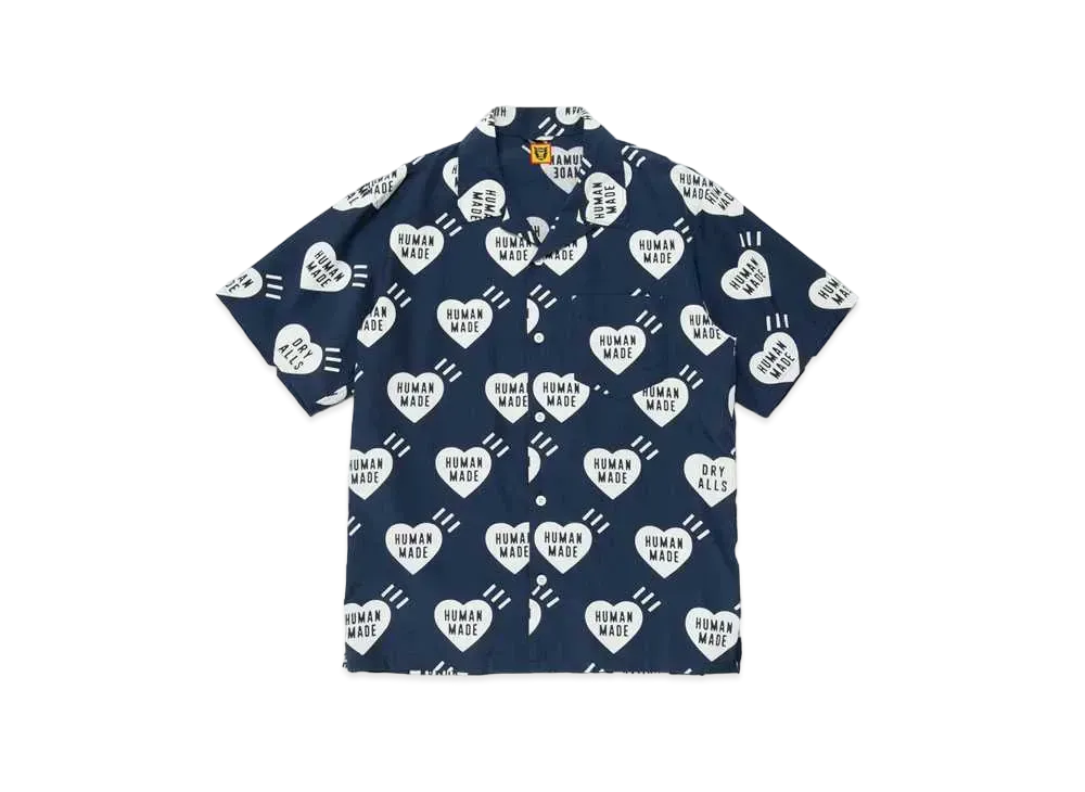 HUMAN MADE Heart Aloha Shirt "Navy"