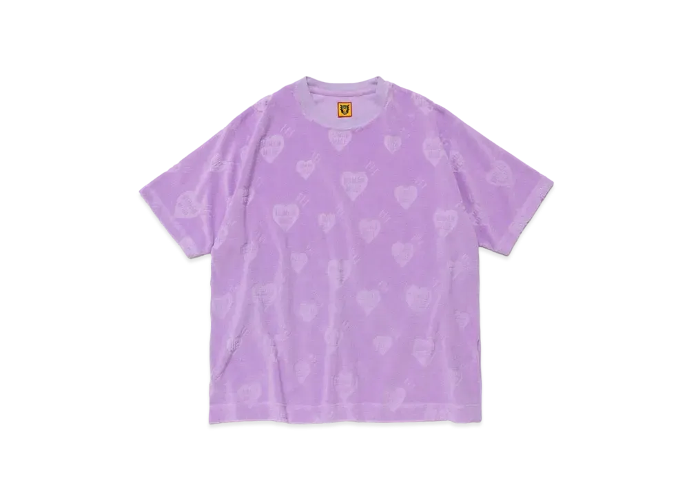 HUMAN MADE Heart Pile T-Shirt "Purple"