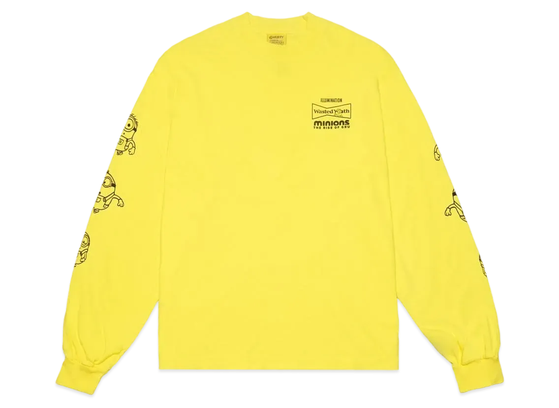 Wasted Youth x MINIONS MINIONS x VERDY LONG SLEEVE "Yellow" / VERDY