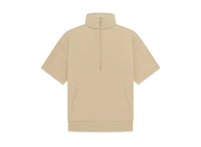 FEAR OF GOD ESSENTIALS Halfzip 3/4 Sleeve Shirt "Sand"