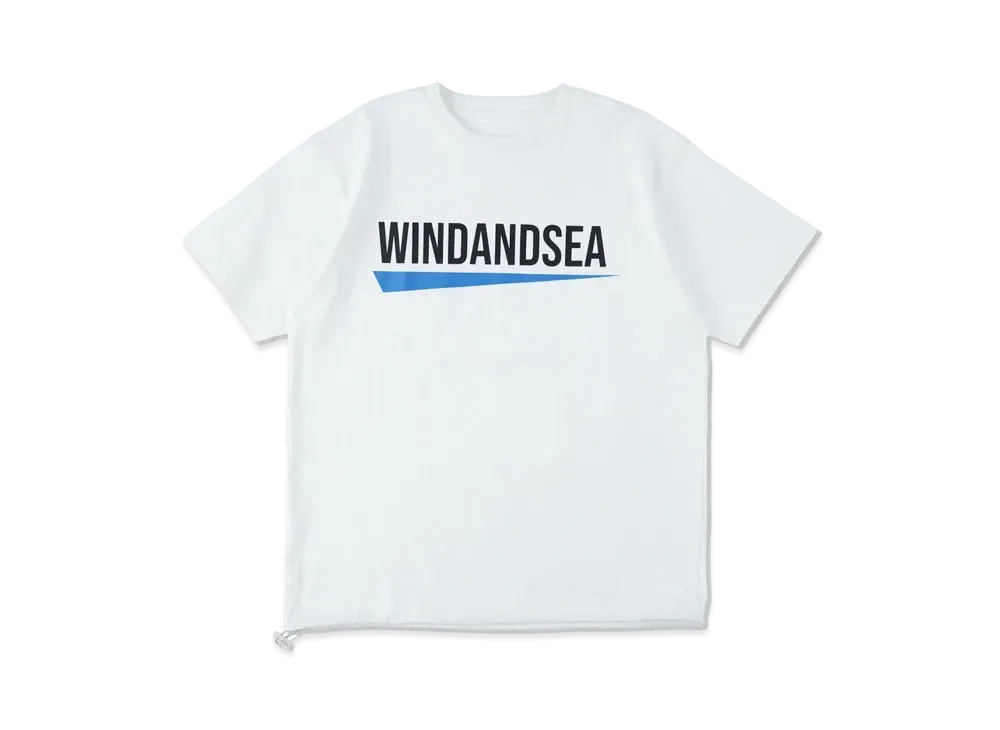 WIND AND SEA Recycled Fishing Net Nylon Tee "White"
