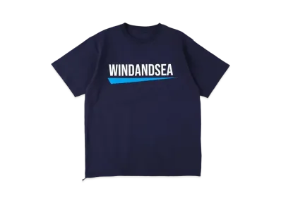WIND AND SEA Recycled Fishing Net Nylon Tee "Navy"