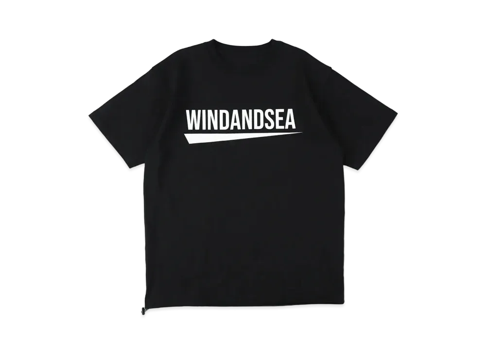 WIND AND SEA Recycled Fishing Net Nylon Tee "Black"