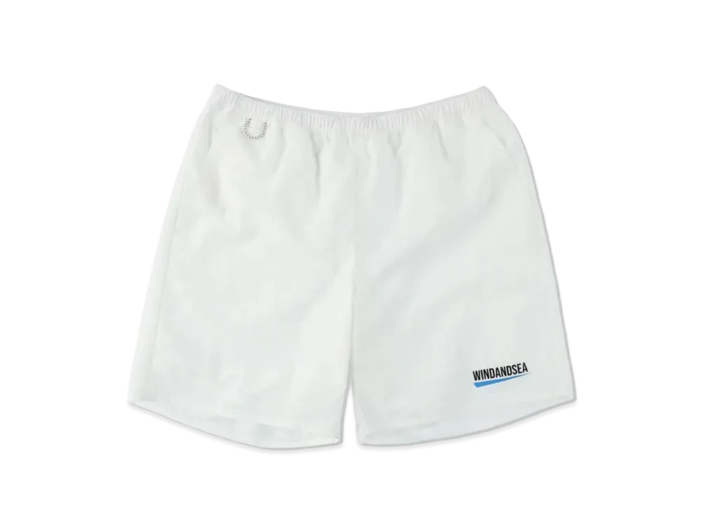 WIND AND SEA Recycled Fishing Net Nylon Shorts "White"