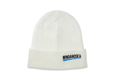 WIND AND SEA Recycled Fishing Net Nylon Beanie "White"