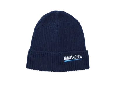 WIND AND SEA Recycled Fishing Net Nylon Beanie "Navy"