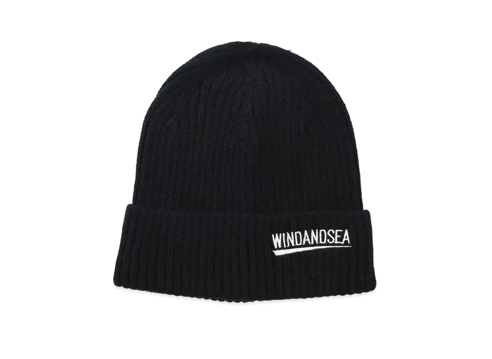WIND AND SEA Recycled Fishing Net Nylon Beanie "Black"