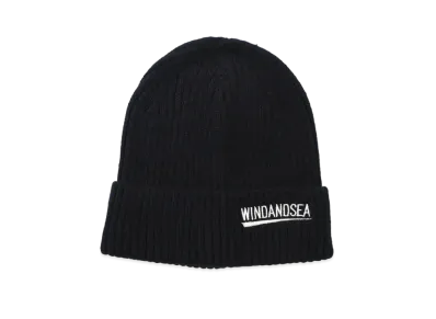 WIND AND SEA Recycled Fishing Net Nylon Beanie "Black"