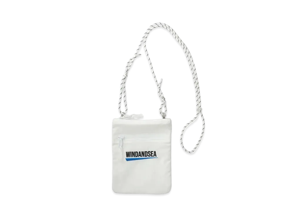 WIND AND SEA Recycled Fishing Net Nylon Sacoshe "White"