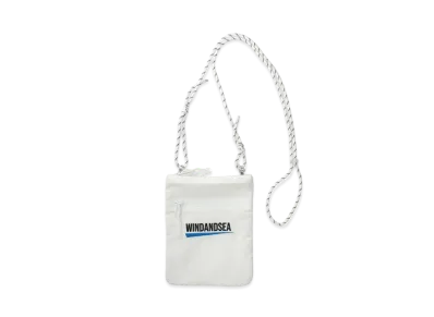 WIND AND SEA Recycled Fishing Net Nylon Sacoshe "White"