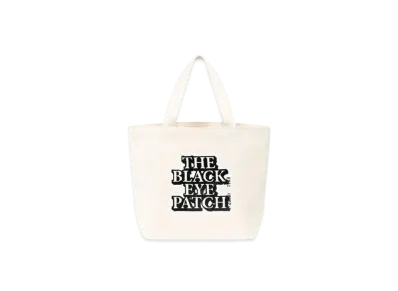 Black Eye Patch OG Label Tote Bag Medium "White"