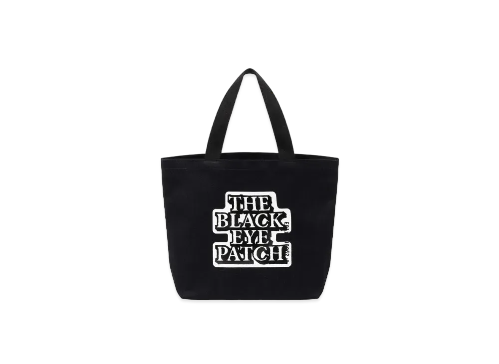 Black Eye Patch OG Label Tote Bag Medium "Black"