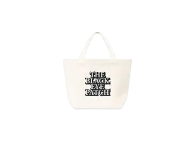 Black Eye Patch OG Label Tote Bag Small "White"