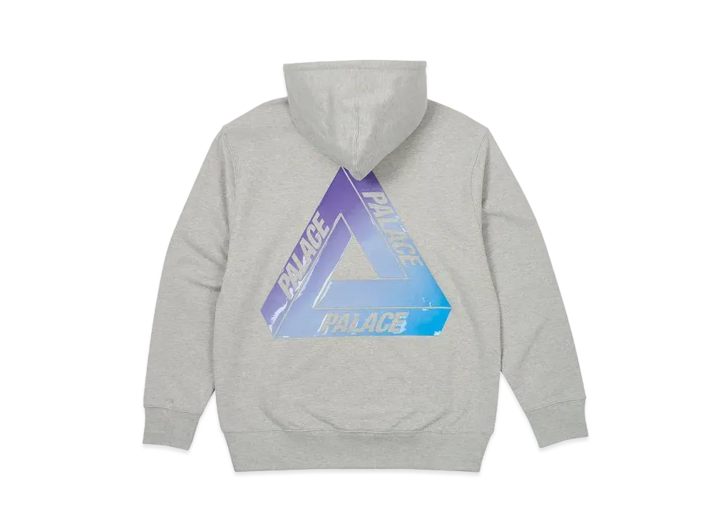 PALACE Ombre Tri-Ferg Hood "Grey Marl"