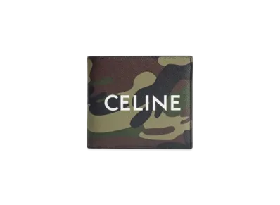 CELINE Bi-Fold Wallet With Coin In Calfskin "Khaki"