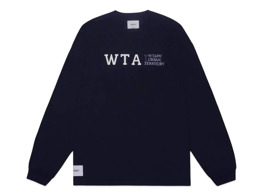 Wtaps Design 01 / LS / Cotton. College "Navy"