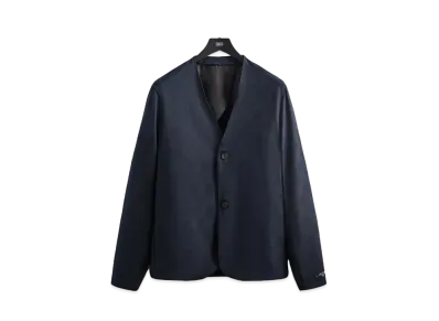 Kith Shadow Check Collarless Jacket "Nocturnal"