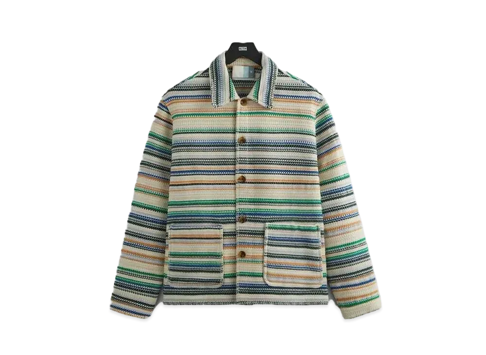 Kith Woven Stripe Coaches Jacket "Current"