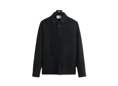 Kith Linen L/S Boxy Collared Overshirt "Black"
