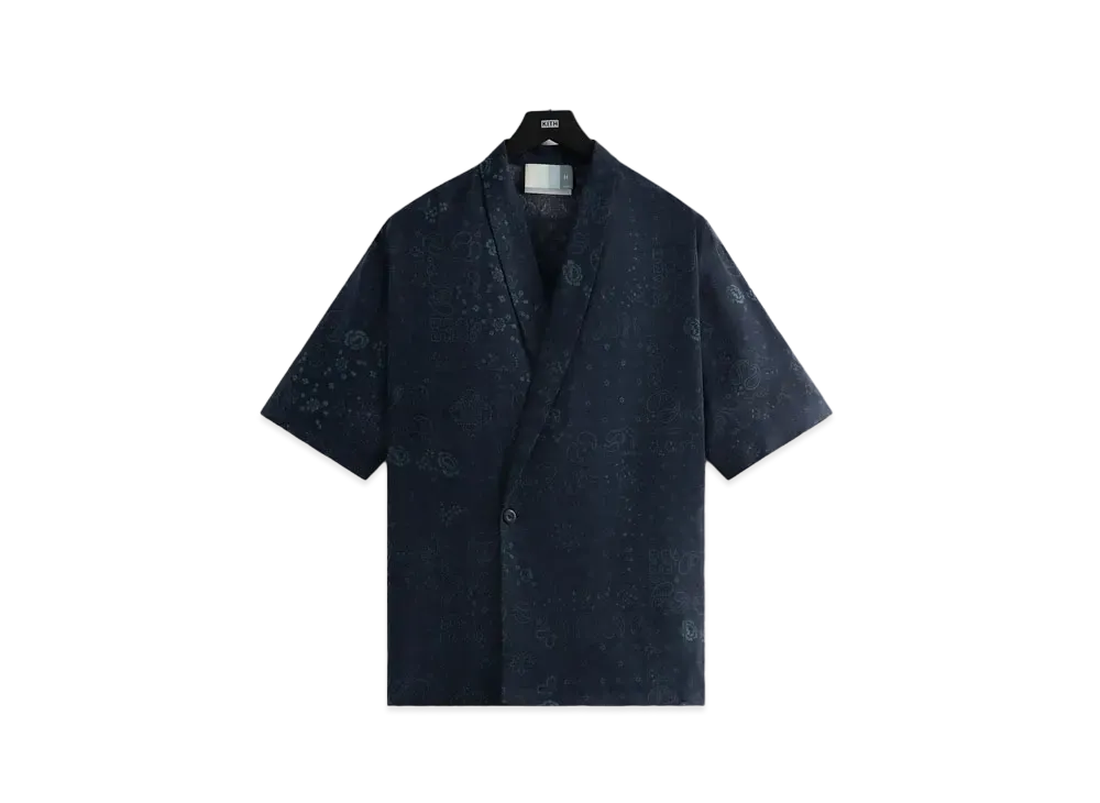 Kith Cupro Linen Thompson Crossover Shirt "Nocturnal"