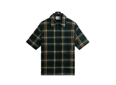 Kith Shadow Plaid Boxy Collared Overshirt "Stadium"