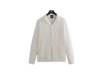 Kith Embroidered Voile L/S Thompson Camp Collar Shirt "Whisper"