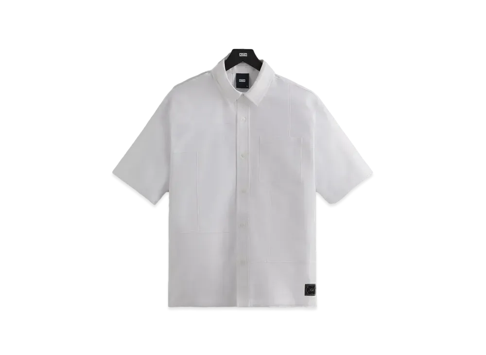 Kith Clayton Boxy Collared Overshirt "White"