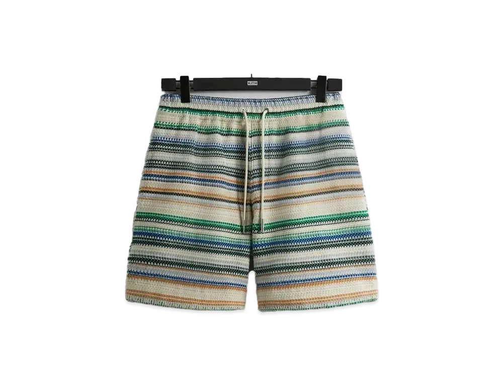 Kith Woven Stripe Curtis Short "Current"