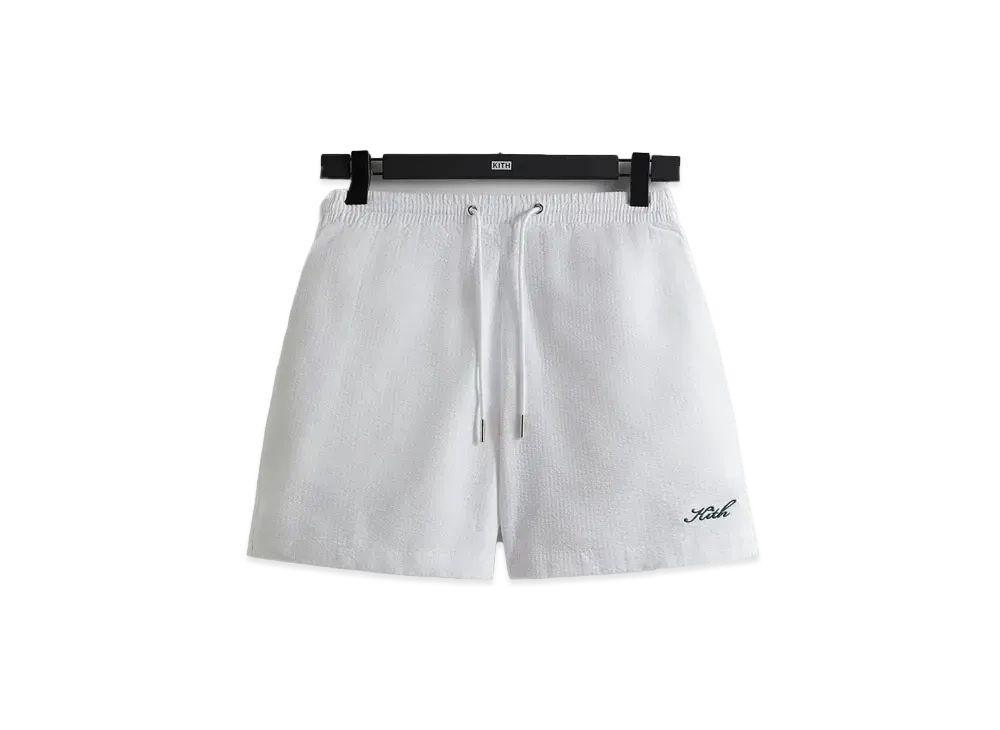 Kith Seersucker Active Short "White"