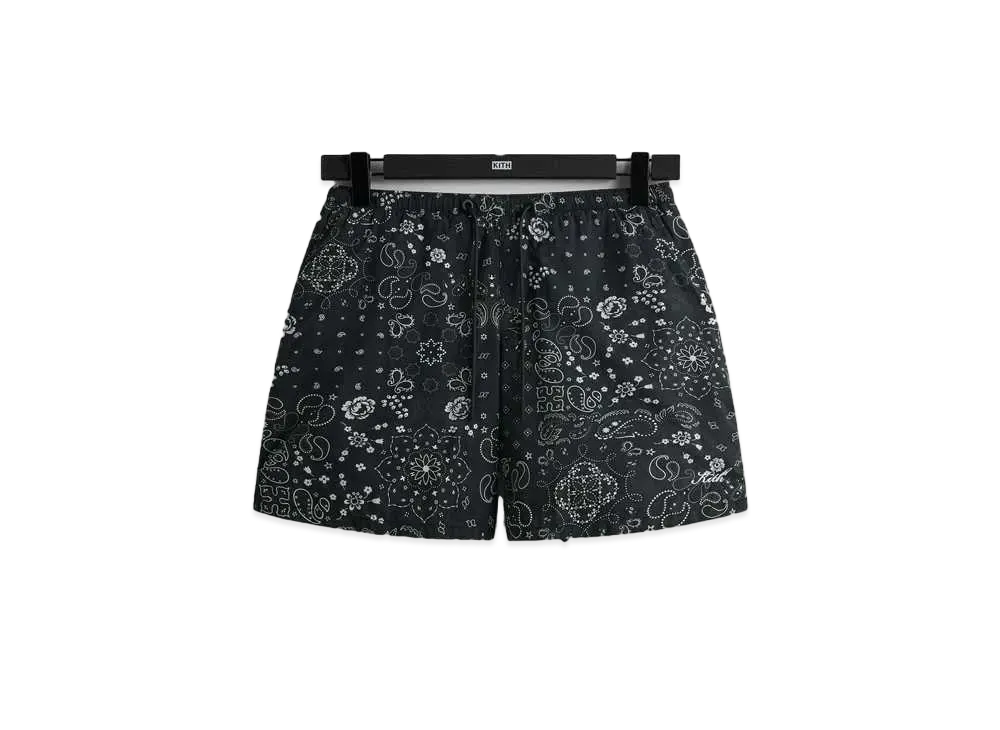 Kith Paisley Collins Swim Short "Black"