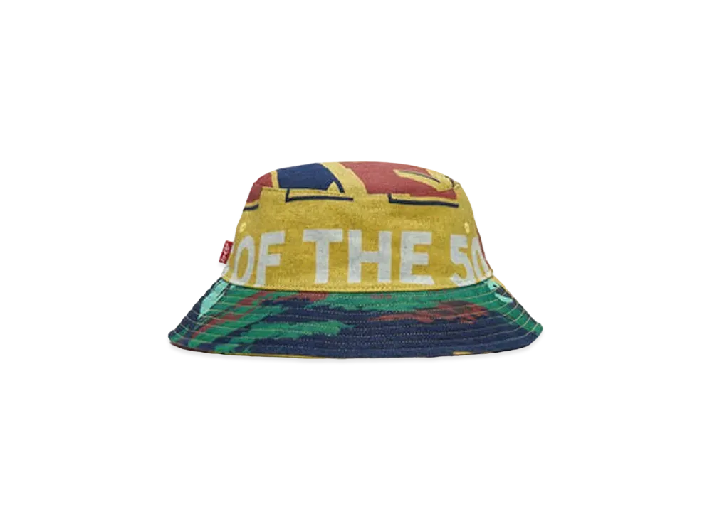 LEVI'S 150th Anniversary Banner Print Model Limited Edition Bucket Hat "Dark Indigo"