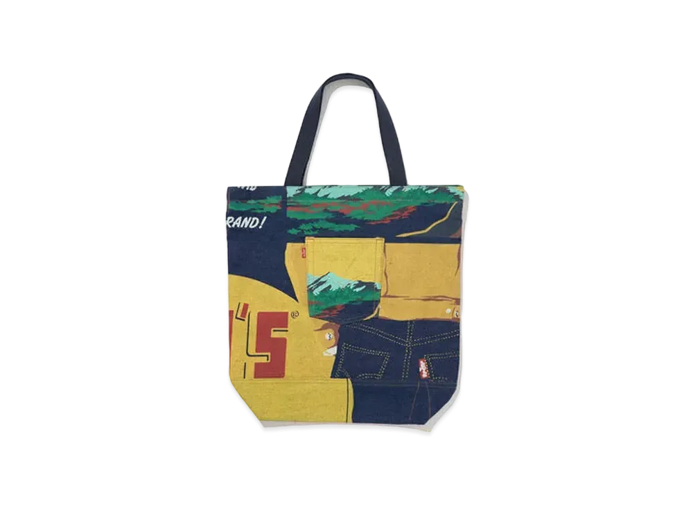 LEVI'S 150th Anniversary Banner Print Model Limited Edition Toto Bag "Dark Indigo"