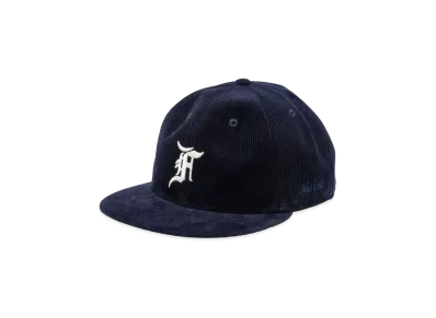 NEW ERA x FEAR OF GOD ESSENTIALS 59Fifty Corduroy F Logo Walnut Kelly Green Undervisor "Navy"