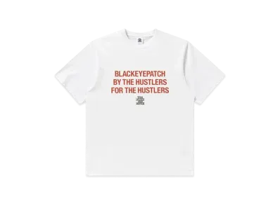 Black Eye Patch Hustler's Statement Tee "White"