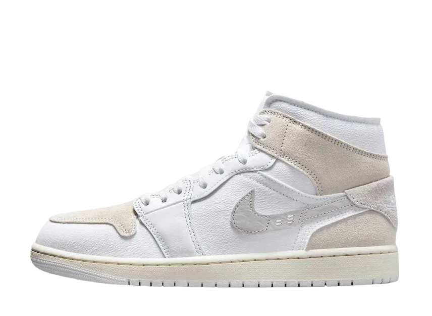 ナイキ エアジョーダン1 ミッド クラフト "ライトオレウッドブラウン"