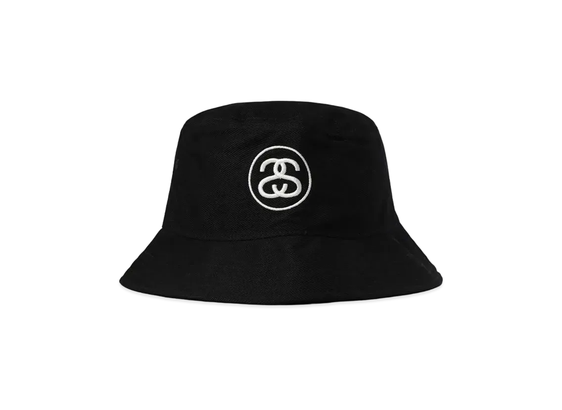 Stussy SS LINK DEEP BUCKET HAT "Black"