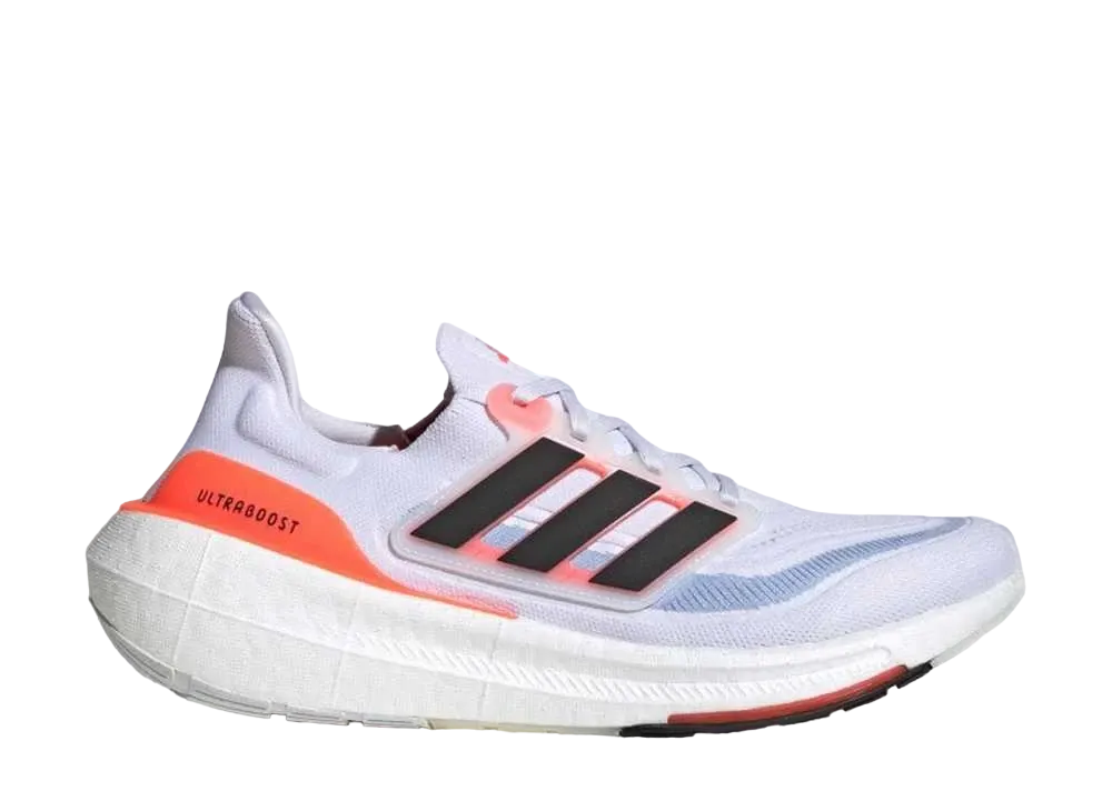 アディダス ウルトラブーストライト "フットウェアホワイト/コアブラック/ソーラーレッド"