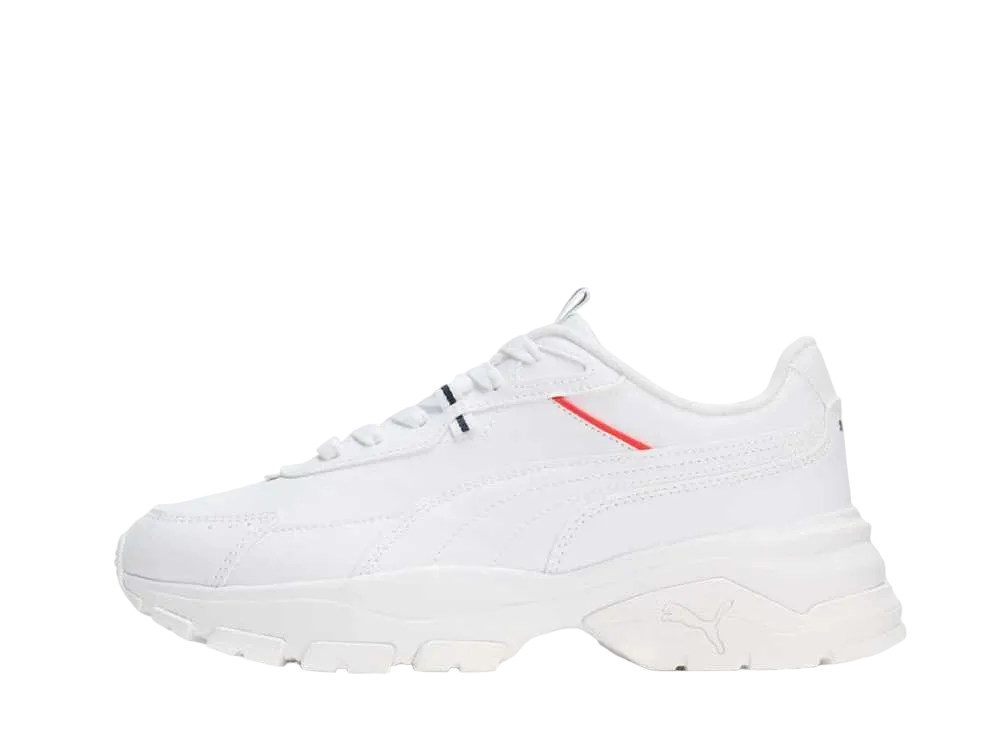 プーマ ウィメンズ カシーア ヴィア スニーカー "プーマ ホワイト/プーマ レッド"