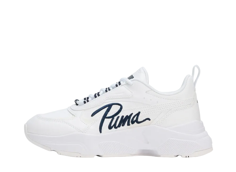 プーマ ウィメンズ カシーア SL スニーカー "プーマ ホワイト/プーマ ネイビー"