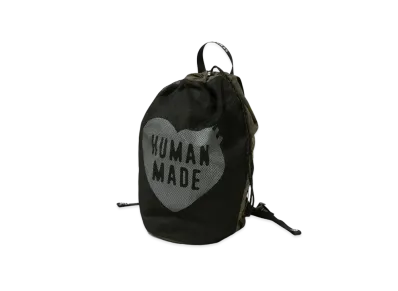 HUMAN MADE Drawstring Backpack "Olive Drab"