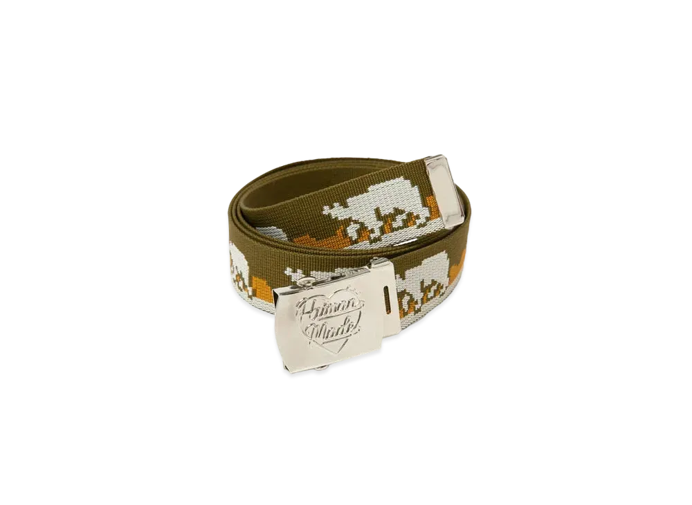 HUMAN MADE Jacquard Web Belt "Olive Drab"