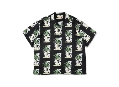 WIND AND SEA x BY ME STAND Aloha Shirt "Black"