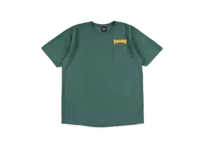 WIND AND SEA x THRASHER S/S Pocket Tee 1 "Blue Spruce"