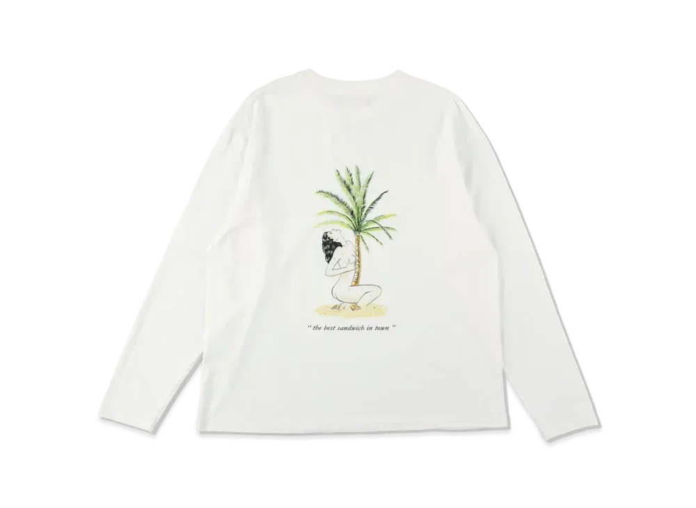 WIND AND SEA x BY ME STAND Long T-shirt "White"