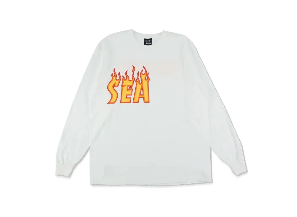 WIND AND SEA x THRASHER L/S Tee 2 "White"