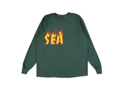 WIND AND SEA x THRASHER L/S Tee 2 "Blue Spruce"